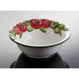 (12) runde Tomaten Beistellsch&uuml;ssel "Rosso/Verde" 17,5x6