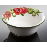 (13) runde Tomatensch&uuml;ssel "Rosso/Verde" 26x9,5