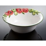(14) gro&szlig;e runde Tomatensch&uuml;ssel "Rosso/Verde 34x11,5