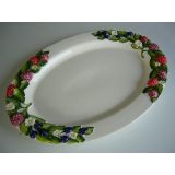 Klicken um zu vergrößern (05) große ovale Servierplatte mit Beeren 50x35