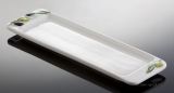 (11) rechteckige flache Servierplatte "Oliva" 30x9,5