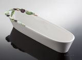 (15) gro&szlig;es Olivenschiff f&uuml;r Baguettebrote "Oliva" 43x12
