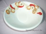 runde Pfefferoni Knoblauch Schüssel 22x7