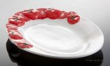 (08) ovaler Tomaten Antipastiteller 21x17