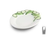 (10) ovaler Gurken Antipastiteller 21x17
