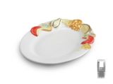 (03) ovaler Antipastiteller K&auml;se 21x17