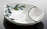 (26) Olivenschale mit Kernablage "Classico" 20x16