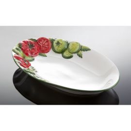 (10) ovale Tomatenplatte "Rosso/Verde" 30x19