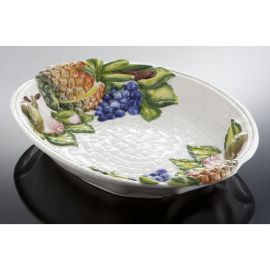(06) gro&szlig;e ovale Obstschale 48x37