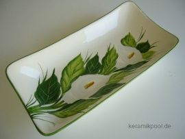 Klicken um zu vergrößern (02) rechteckige Calla Servierschale 32x17