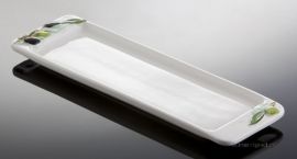Klicken um zu vergrößern (11) rechteckige flache Servierplatte "Oliva" 30x9,5