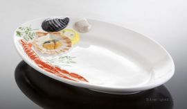 Klicken um zu vergrößern (01) Fischteller- Platte 29x20