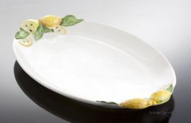 Klicken um zu vergrößern (24) große ovale Zitronen servierplatte "Limoni" 46x30