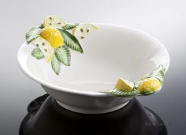 Klicken um zu vergrößern (18) runde Zitronenschüssel "Limoni" 25x9