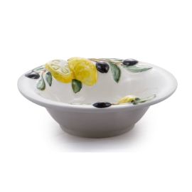 (01) rundes Oliven/Zitronen Schälchen 15x5