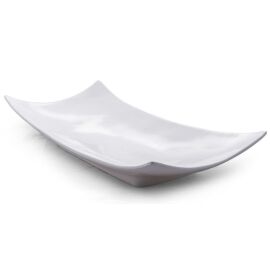 (05) große weiße Servierschale geschwungen 50x24
