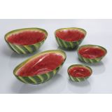 (5) Melonen Schale oval 35,5x20,5x9,5/11,5