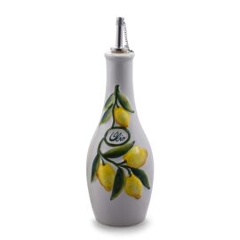 (28c) Einzelne Ölflasche Zitronendekor elite 0,5l