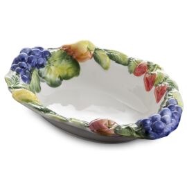 Ovale mediterrane Obstschale 33x25 II-Wahl