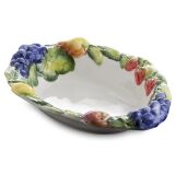 Ovale mediterrane Obstschale 33x25 II-Wahl