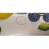 Ovale mediterrane Obstschale 33x25 II-Wahl