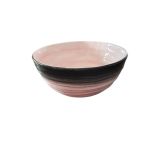(15) Rosa Mix runde Schüssel mit Wellen 26x12