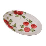 (31b) ovale Tomaten-/Capreseplatte "Toscana" 31x20
