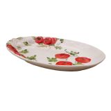 (31b) ovale Tomaten-/Capreseplatte "Toscana" 31x20