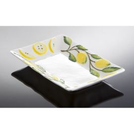 (15) rechteckige Zitronen Servierschale 30,5x20,5