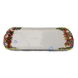 rechteckige lange Beerenplatte 41x15 cm II-Wahl