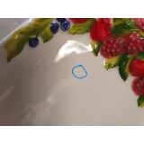 rechteckige lange Beerenplatte 41x15 cm II-Wahl