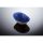 (01A) ovale Schale mit Streifen S blau 21x15